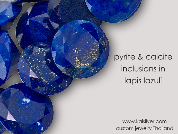 lapis gem inclusions pyrite calcite