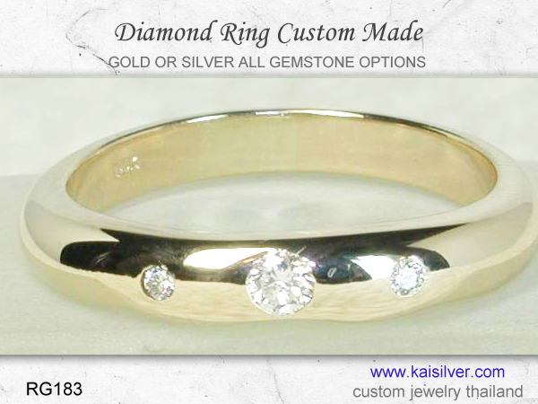 3 diamond ring gemstones 