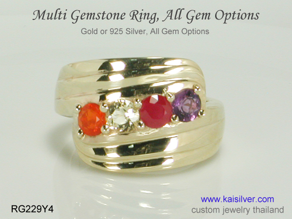 family birthstone mother ring