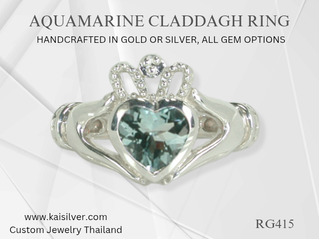 claddagh ring custom kaisilver
